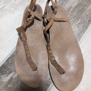 Rainbow Tan Sandals with Flexible Sole and Timeless Style